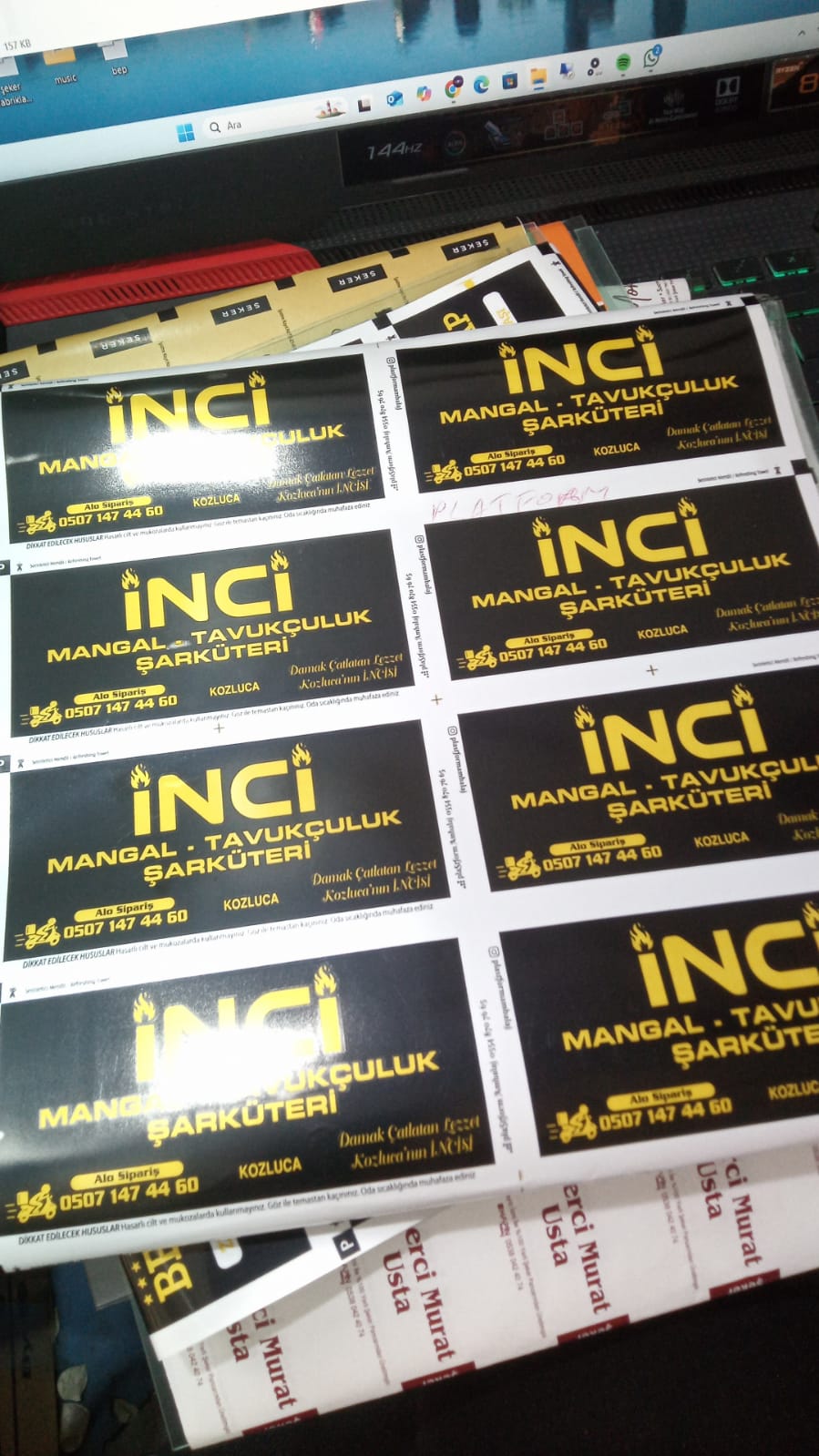  İNCİ MANGAL TAVUKÇULUK ŞARKÜTERİ 